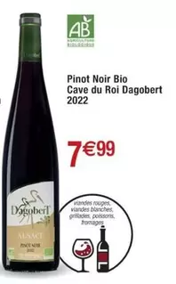 Cave Du Roi Dagobert - Pinot Noir Bio  2022