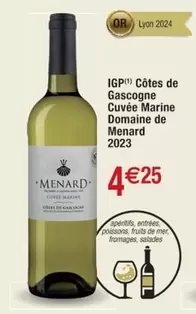 IGP Cotes De Gascogne Cuvée Marine 2023 - Domaine De Menard