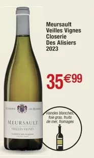 Meursault Veilles Vignes 2023 - Closerie Des Alisiers