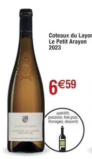 Coteaux du Layon Le Petit Arayon 2023