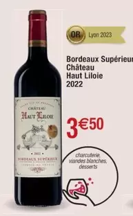 Bordeaux Supérieur Château Haut Liloie 2022