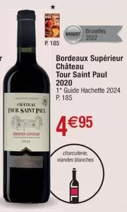 Bordeaux Supérieur Château Tour Saint Paul 2020