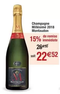 Montaudon - Champagne Millésimé 2018