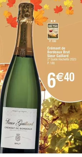 Sieur Gaillard Crémant de Bordeaux Brut - Steur Galliard