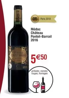 Médoc Château Pontet-barrail 2016