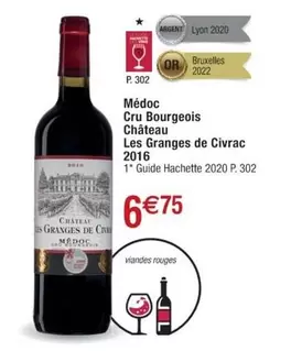 Bourgeois Château Les Granges De Civrac - Médoc Cru : Un vin d'exception du Médoc