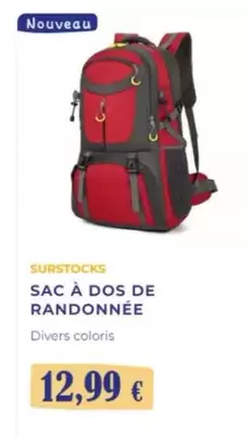 Sac A Dos De Randonnée offre à 12,99€ sur Noz