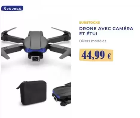 Drone Avec Caméra Et Étui offre à 44,99€ sur Noz