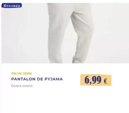 Pantalon De Pyjama offre à 6,99€ sur Noz