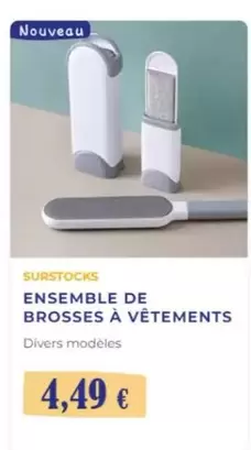 Ensemble De Brosses A Vétements offre à 4,49€ sur Noz