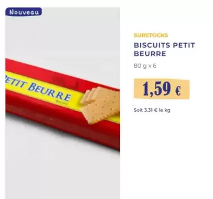 Biscuits Petit Beurre offre à 1,59€ sur Noz