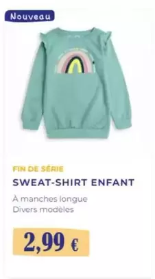 Sweat-shirt Enfant offre à 2,99€ sur Noz