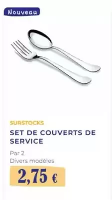 Set De Couverts De Service offre à 2,75€ sur Noz