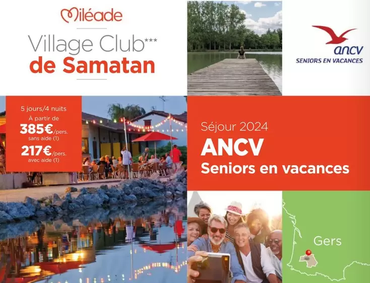 Ancv Village Club De Samatan offre à 385€ sur Mileade