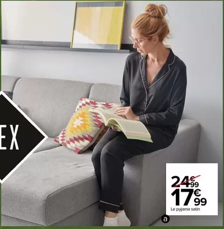 Pyjama Satin offre à 17,99€ sur Carrefour