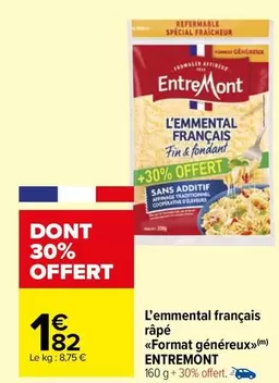 entremont - l'emmental français râpé