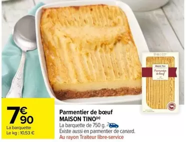 Parmentier - Maison Tino -  De Boeuf