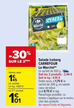 carrefour - salade iceberg