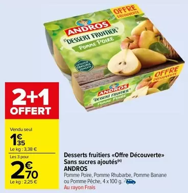 Andros - Desserts Fruitiers Offre Découverte