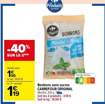 Carrefour - Bonbons Sans Sucres