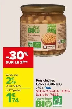 Carrefour - Pois Chiches Bio