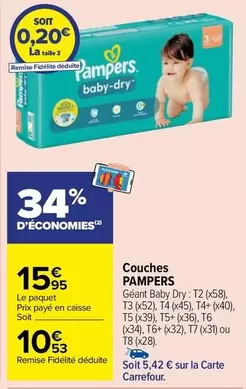 Pampers - Couches