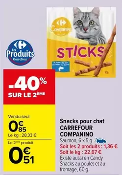 Carrefour - Snacks Pour Chat Companino