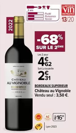 Château Au Vignoble Bordeaux Supérieur