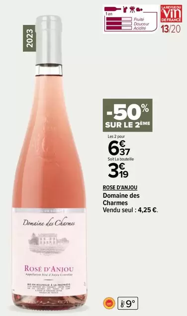 rose d'anjou - domaine des charmier