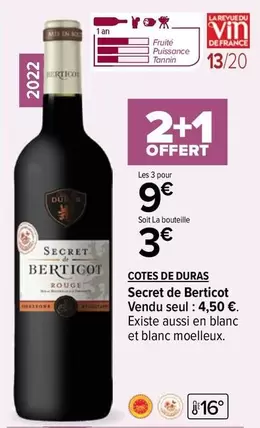 Cotes De Duras - Secret De Berticot