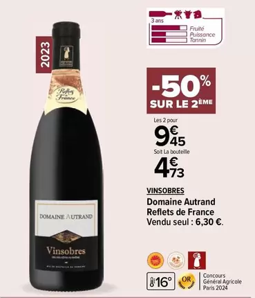 Reflets de France - Vinsobres - Domaine Autrand : Découvrez notre vin d'exception