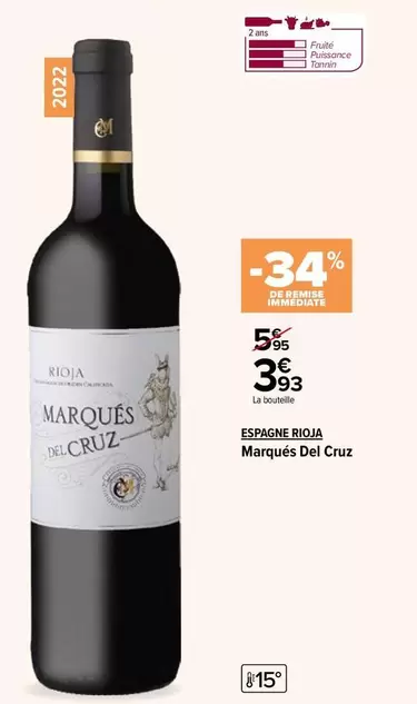 Espagne Bioja Marqués Del Cruz