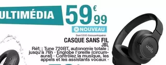 JBL - Casque Sans Fil offre à 59,99€ sur Carrefour