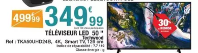 Techwood - Téléviseur Led 50"