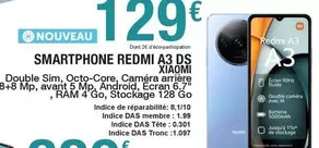 Écran - Xiaomi - Smartphone Redmi A3 Ds