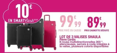 Lot De 3 Valises Shaula offre à 89,99€ sur Carrefour