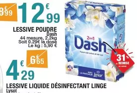 Dash - Lessive Liquide Désinfectant Linge