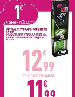 Swiffer - Kit Balai Attrape-poussière