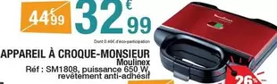 Moulinex - Appareil À Croque-monsieur