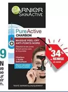 Mir - Masque Peel-off Pure Active Charbon Anti-points Noirs pour un teint éclatant