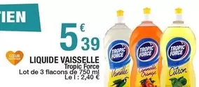 Orange - Tropic Force - Liquide Vaisselle