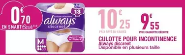 Always - Culotte Pour Incontinence