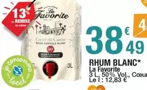 La Favorite - Rhum Blanc