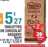 Nestlé - Tablettes De Chocolat Dessert