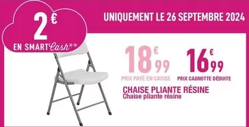 Chaise Pliante Résine