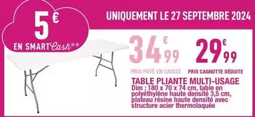 Dim - Table Pliante Multi-usage