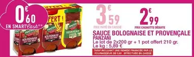 Panzani - Sauce Bolognaise Et Provençale