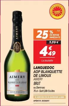 Sieur D'Arques - Languedoc - AOP Blanquette De Limoux offre à 4,49€ sur Netto