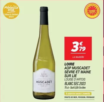 Muscadet - Loire Aop  Sèvre Et Maine Sur Lie