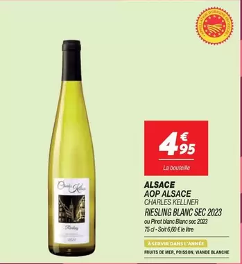 Charles Kellner - Alsace AOP Riesling Blanc Sec 2023